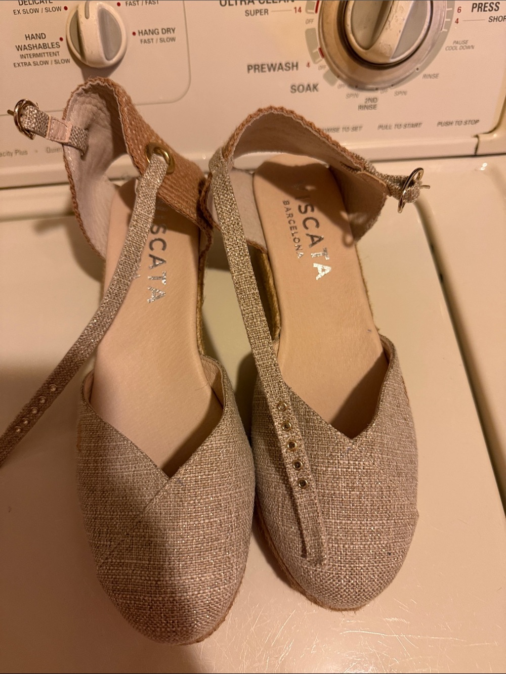 Women's Beige Slingback Flats